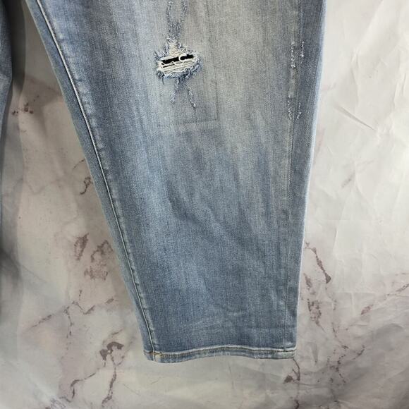 Anthropologie Jeans Womens 22 W High Rise Denim Pilcro Light Wash Crop Straight - Picture 4 of 11